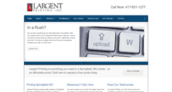 Desktop Screenshot of largentprintinginc.com