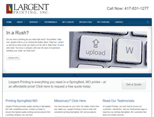 Tablet Screenshot of largentprintinginc.com